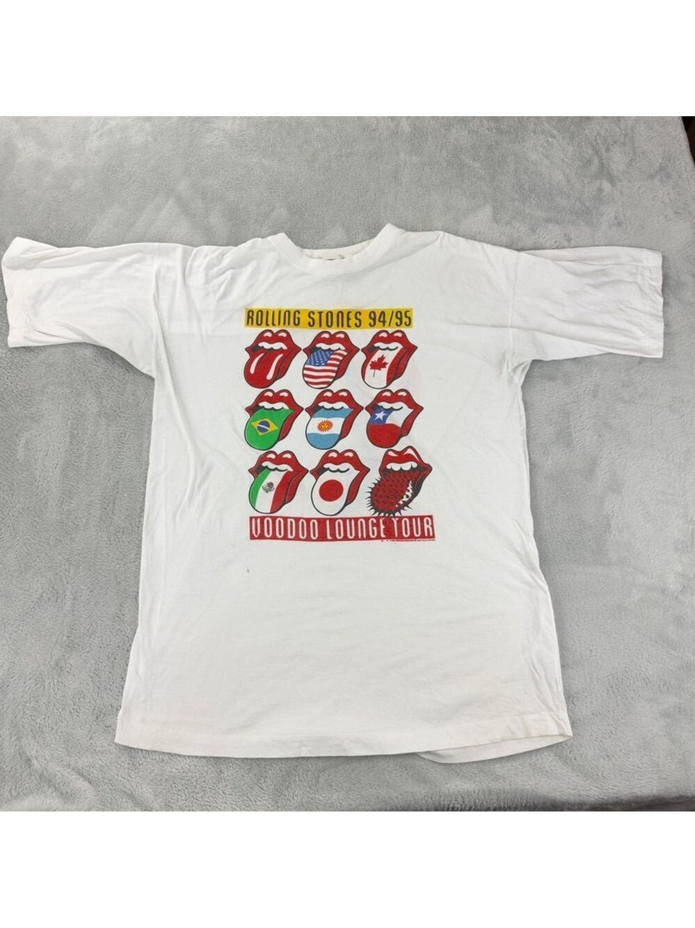 Vintage Rolling Stones Men's Size XL 1994-1995 Voodoo Lounge Single Stitch Shirt